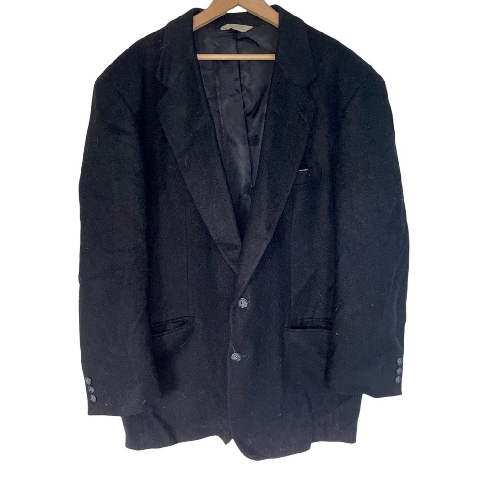 Hunt Valley Camel Hair Blazer Sports Jacket Black